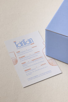 TANTAN Gift Box menù cartolina inclusa